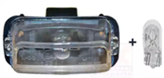 VAN WEZEL 4028920 -  Фонарь освещения номерного знака
